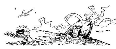 Crash du vaisseau spacial de Calvin