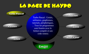 Le site haypo.multimania.com en juin 2000